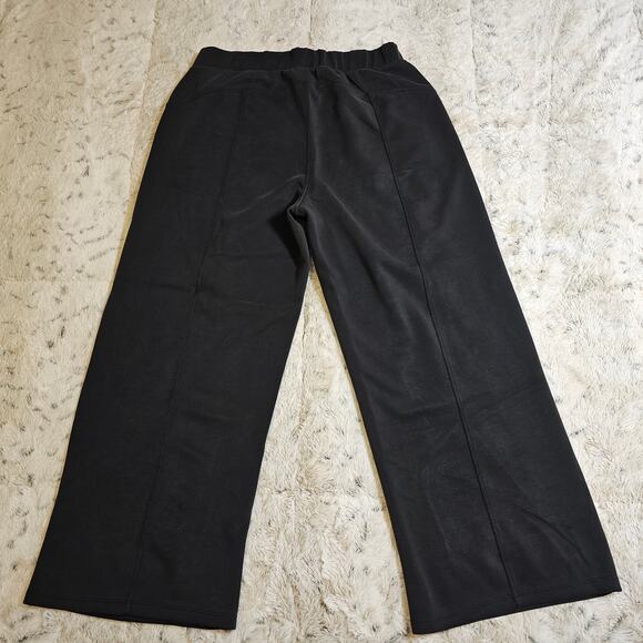 Ododos Modal Thick Wide Leg Black Soft Pants XL - Picture 4 of 11